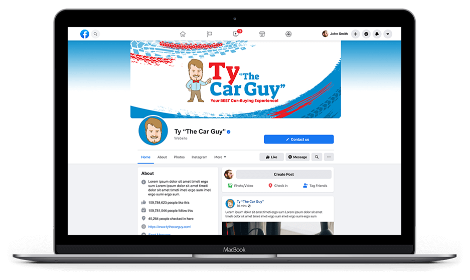 Auto Social Media Design