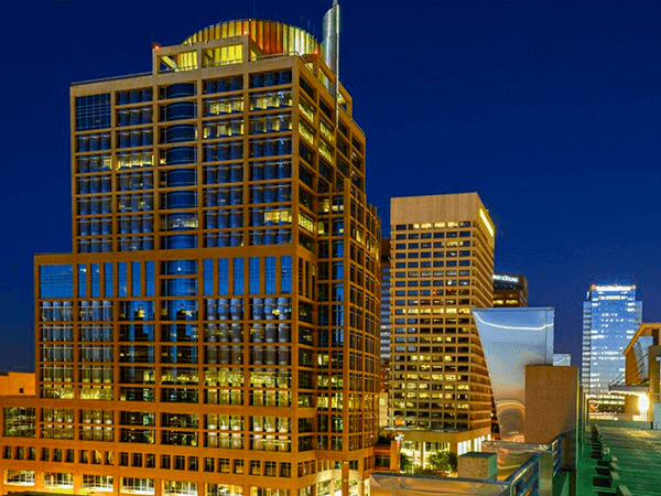 Downtown Phoenix at night, Arizona. USA