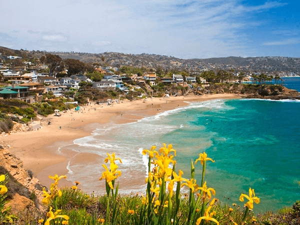 Crescent Bay of Laguna Beach, Orange County, California USA