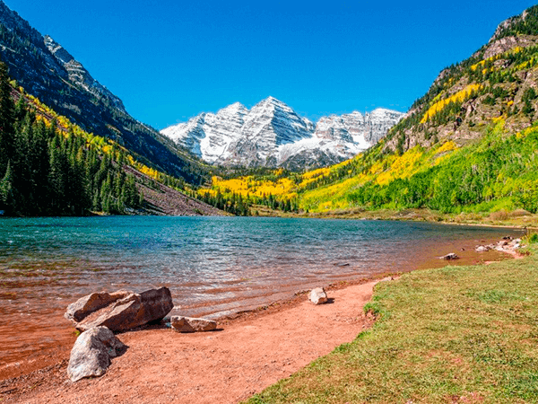 Lake in the fall, Denver, Colorado