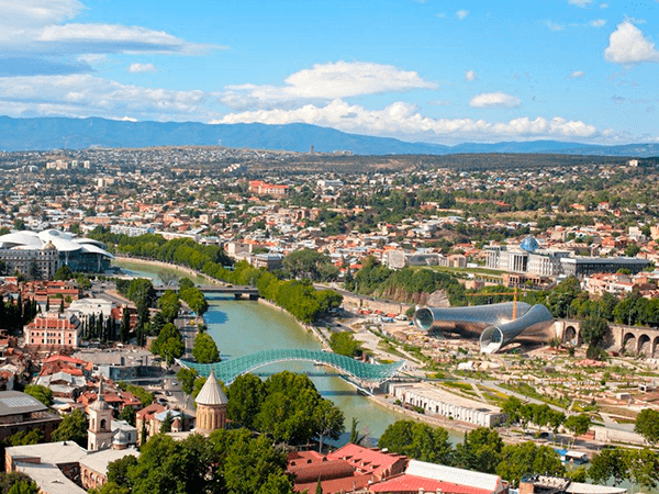view of Tbilisi, Georgia, August 4, 2013, editorial image