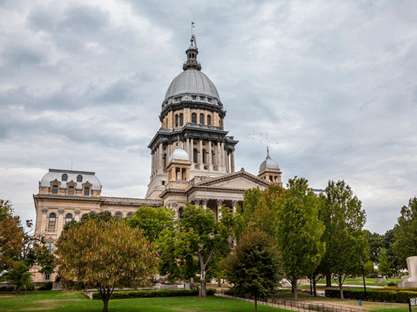 Illinois State House and Capitol Building in Springfield, IL