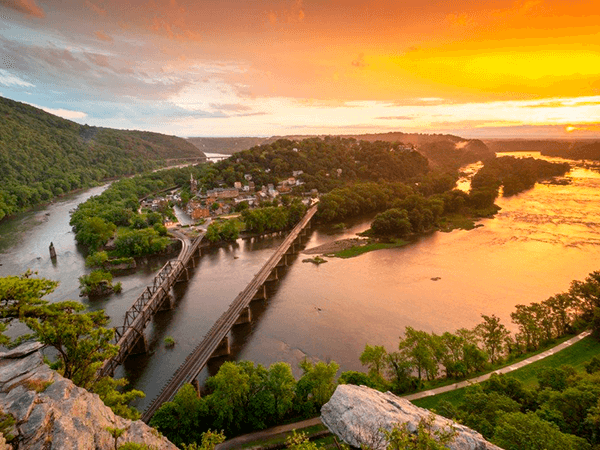 Harpers Ferry National Historic Park Sunset River Confluence