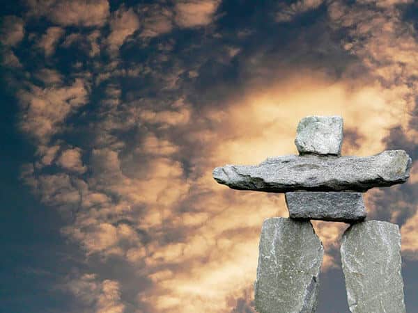 Inukshuk, Nunavut, Canada